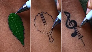 From Nature to Music: Leaf Impression Drawing 🌿✍️