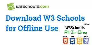 How to download W3 schools for offline use full version 2018 free GeeksPort