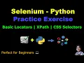 Learn Selenium with Python in 2025 Practice Basics Locators XPath CSS Selector