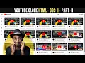 YOUTUBE CLONE HTML CSS PROJECT PART - II
