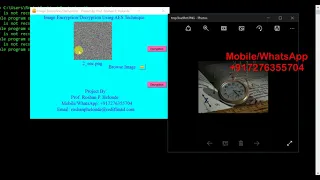 Python Code for Image Encryption Decryption Using AES Algorithm Full Source Code