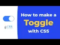 How To Make a Toggle Switch Using Only HTML CSS
