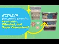 CTSNSLH Stackable Storage Bins Review - Clear Collapsible Easy to Use