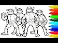 TMNT Coloring Pages Markers Colouring Pages for Kids