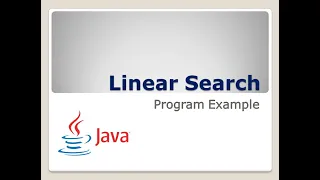 Linear Search Java Program Example Arrays ICSE Syllabus
