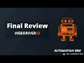 WebdriverIO Tutorial Series Review