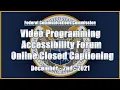 Programming Accessibility Forum - Online Closed Captioning