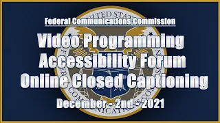 Programming Accessibility Forum - Online Closed Captioning