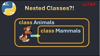 py7 8 Python Nested Classes Explained Animals Mammals Example