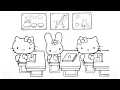Hello Kitty At School Hello Kitty Coloring Page Color Along With Me