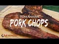 Tomahawk Pork Chops - Grilled Pork Chops Recipe with the Slow N Sear