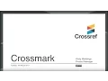 Crossmark How to webinar