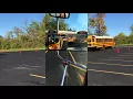 School Bus Class B CDL Skills Alley Dock with mirror view