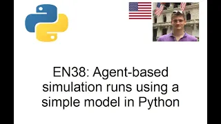 Agent-based simulation run using simple model in Python
