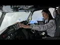 Download Lagu Beautiful Female Pilot Take Off And Landing Her Boeing B737-800 | Cockpit View | GoPro