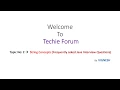 Core Java Interview Questions 2020 - Strings 100 Guarantee