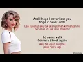 Taylor Swift - Cornelia Street | Lirik Terjemahan