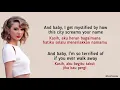 Taylor Swift - Cornelia Street | Lirik Terjemahan