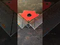 easy trick to cut 45 degree L angle iron