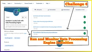 Run and Monitor Data Processing Engine Definitions Transform Loyalty Data with Data Processing
