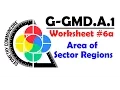 G-GMD A 1 Worksheet - Area of Circular Regions