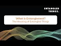 What is Entanglement The meaning of Entangled Things A Quantum Computing Podcast