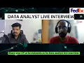 Data Analyst Live Mock Interview 2024 SQL Data Science Data Analytics Mock Interview
