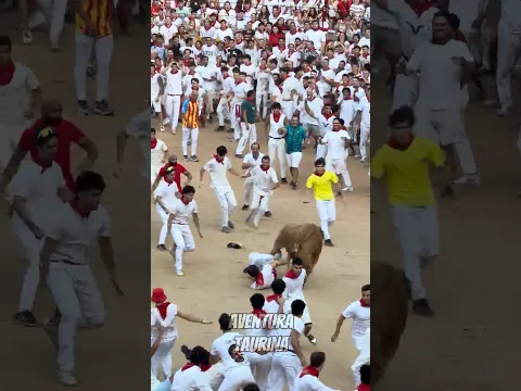 Suelta Vaquilla Con Imprevisto A Joven San Fermines 26’ #shorts