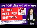 How to Edit Pdf Top 2 Free PDF Editors You Need to Try in 2024