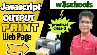 JavaScript Output Practical Part 3 w3schools it full knowledge