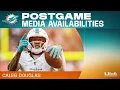 WR Caleb Douglas meets with the media after preseason Miami Dolphins