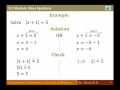 Math 103 - Section 9 2 Absolute Value Equations