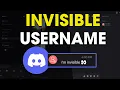 How To Make Your Discord Username Invisible 2026 Method