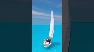 Can you guess how deep this water is? #sailing #offgrid #boatlife