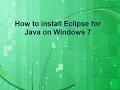 How to download and Install Eclipse Neon for java on windows