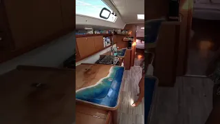 Floating Home Boat Tour #floatinghomes #lifeonthewater #sailboatrefit #shorts