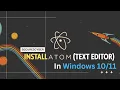 How to Install Atom Text Editor in Windows Step-by-Step Guide Secure 2 Cyber
