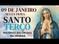 Lagu TERÇO DE HOJE - 09/01/2026 - SEXTA-FEIRA: MISTÉRIOS DOLOROSOS - 04 HORAS • SANTO TERÇO