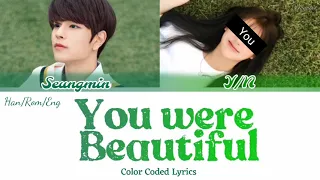 Download Seungmin \u0026 You - 'you were beautiful' (karaoke duet) Color Coded Lyrics_Han_Rom_Eng MP3
