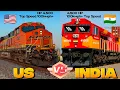 Download Lagu Same Power, Same Speed – Who’s the Real King? | US vs INDIA Double Stack Container Freight Train.👑🚆