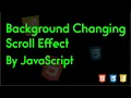 Change Background Color Scroll Effect Navigation Bar Design by easy JavaScript