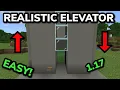 SIMPLE REALISTIC ELEVATOR TUTORIAL in Minecraft Bedrock