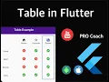 Flutter Table Widget in details Widgets Code PRO Coach