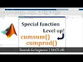cumsum function in matlab cumprod function in matlab Matlab Tutorial