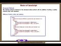 Javascript difference between write and writeln methods