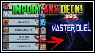Quickly Import ANY DECK LIST Into Master Duel With MasterDuelMeta com