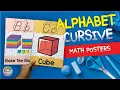 Decorate your classroom with cute Alphabet Cursive Letter Math Posters - LINK IN DESCRIPTION