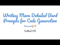 Detailed Code Generation Prompts for Google Bard