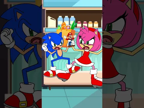 Can Sonic Get What He Wants? 🛒😭🧸 Amy Says NO! 😂 #SonicTheHedgehog #Shorts
