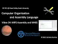 CIS 351 34 MIPS Assembly and MARS